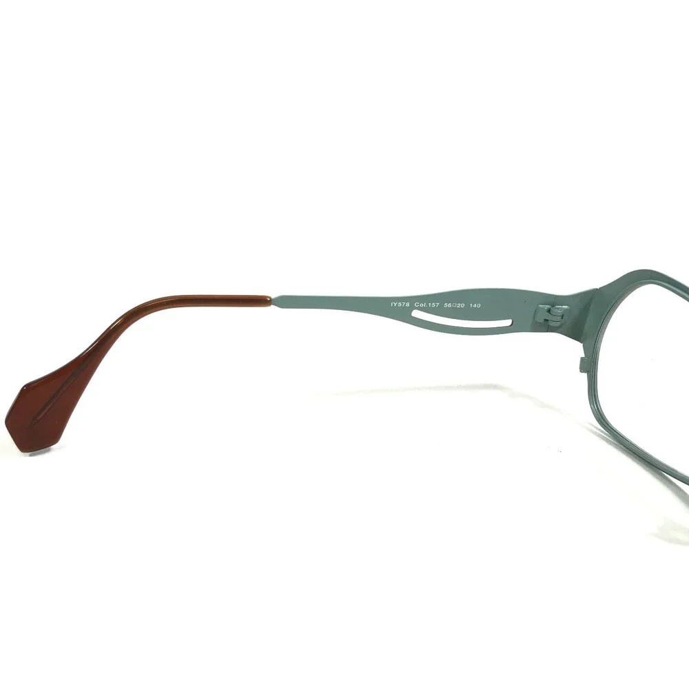Iyoko-Inyake Eyeglasses Frames IY 578 Col. 157 Brown Blue Cat Eye 56-20-140